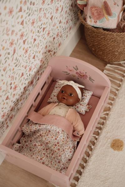 Kinderbett für Puppen von Little Dutch – Modell LD2517 als Beispiel  Puppe Noa